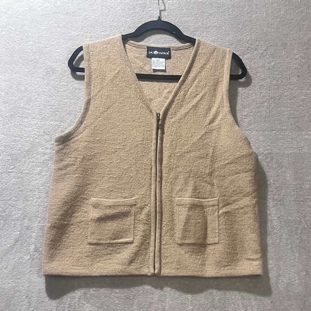 Wool Sweater Vest Womens Small Boho Granola Quiet Luxury Preppy Heritage Capsule